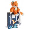 Doudou Darčeková sada Tiwipi - plyšová líška s dečkou 21 cm