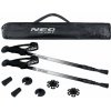Neo-Sport NS-381 Profesionálne trekingové palice, 65–135 cm, 0,355 kg, 2 kusy, strieborné