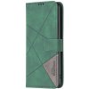 Knižkové puzdro Rhombus zelené – Samsung Galaxy A56