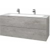Dreja Umývadlová skrinka VARIANTE SZZ2 120 pre úmyvadlo Finon - D25 Teak / D25 Teak