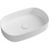 ISVEA - INFINITY OVAL keramické umývadlo na dosku, 55x36cm, biela matná 10NF65055-2L