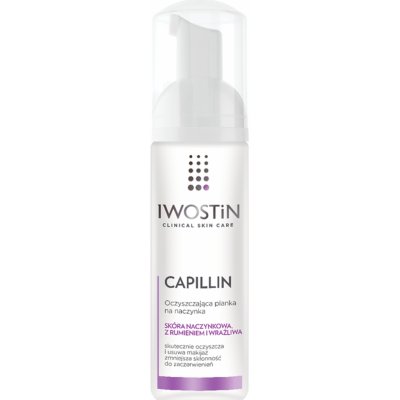 Iwostin Capillin čistiaca a odličovacia pena pre citlivú pleť s rozšírenými žilkami Hypoallergenic 165 ml