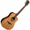 LAG T170DCE Natural Satin Elektroakustická gitara Dreadnought (Zánovné)