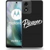 Picasee silikónový čierny obal pre Motorola Moto E14 - Picasee - old logo - white