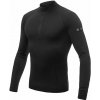 Pánske tričko dl.rukáv stojak zips SENSOR MERINO ACTIVE čierna L