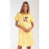 Vienetta dámske domáce šaty s krátkym rukávom Kačička Žltá