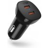 Nabíjačka do auta ChoeTech Dual USB-C Ports PD 2x 20W (total 40W) Car Charger Black (TC0008)