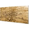 Sklenený obraz staré mapy 100x50 cm