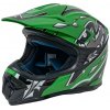 mamido Motocyklová helma Enduro veľkosť M zelená