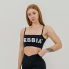 NEBBIA Bandeau športová podprsenka Back Check Black L