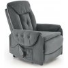 Nábytek PEGAS s.r.o. Elektricky polohovatelné křeslo HORTON, Šedý Mat Velvet Mavel 14