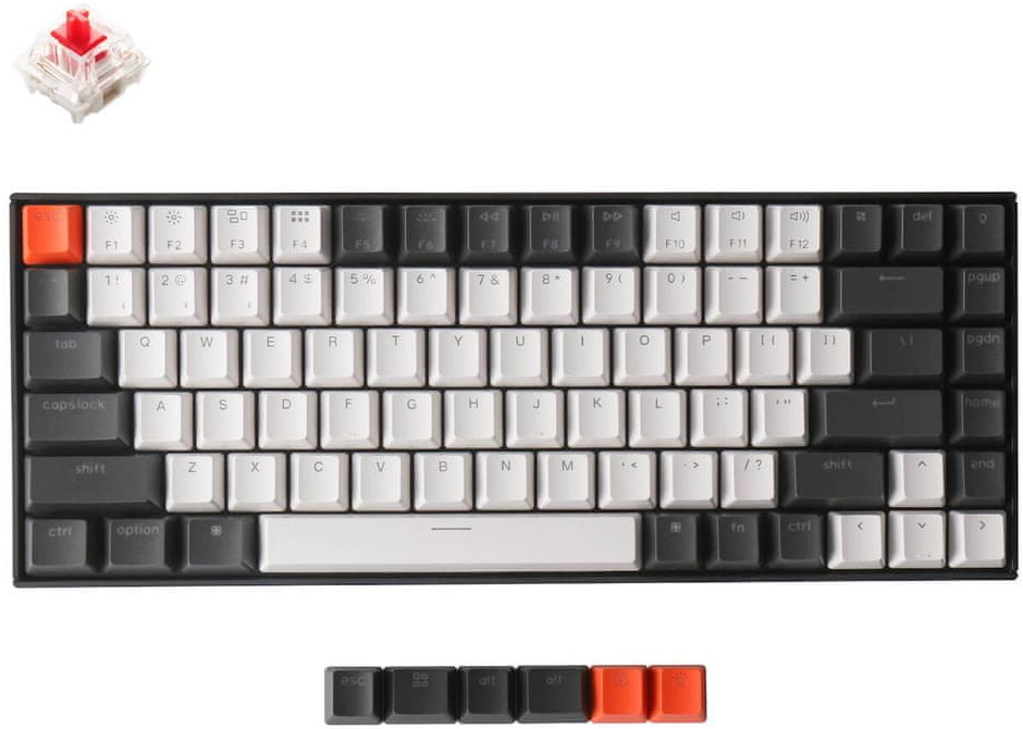 Keychron K2 Hot-swappable v2 RGB Gateron Red K2-B1H