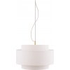 Globen Lighting Závesná lampa Noah 50 Bouclé – biela