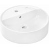 Hansgrohe Xuniva S Umývadielko na dosku, priemer 45 cm, s prepadom, otvor na batériu, biela 60169450-HG