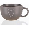 Hrnček Banquet HEART HNEDÝ keramický 1 ml