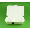 BIO Menubox cukrová trstina 2-dielny 229 x 152 x 67 mm (50 ks)