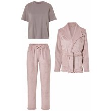 Esmara dámské 3 ks súprava bledoružová fialová