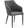 Tmavosivé čalúnené jedálenské kreslá v súprave 2 ks Nadi – Marckeric