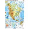 Severná Amerika - všeobecnogeografická mapa (160x120 cm – 1:6950000), nástenná, fóliovaná, lištovaná