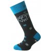Lasting detské merino lyžiarske ponožky SJW 959 čierne