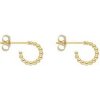 Doria Náušnice krúžky napichovacie z ocele zlaté C562