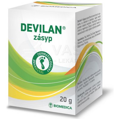 Biomedica Devilan zásyp 20 g púder na chodidlá