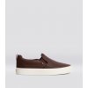 SLIP-ON Brown Premium Leather Sneaker