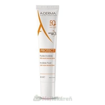 A-DERMA PROTECT transparentný fluid SPF50+ 40ml