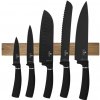 Sada nožov Berlingerhaus s magnetickým držiakom 6 ks Matte Black Collection