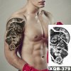 REBELULU Vodeodolné dočasné tetovačky pre ženy Fejkové tetovanie Dočasné tetovanie Lion Lev Ruža Hodiny Tattoo Sticker Waterproof Tattoo Body Art Arm Fake Tattoo Men Women