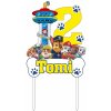 Zápich - Paw Patrol s menom a vekom (Labková patrola) - s paličkou - 15cm - Obrázok