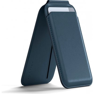 Satechi Vegan-Leather Magnetic Wallet Stand Dark Blue ST-VLWB