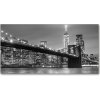 Foto obraz sklo tvrzené New York noc 100x50 cm