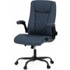 AUTRONIC Kancelárske kreslo modrá ekokoža KA-Y344 BLUE