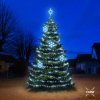 DECOLED LED svetelná súprava pre vianočné stromčeky vysoké 6-8 m, ľadovo biela s bleskom, dekory DZX0EFD01