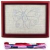 Vyšívanie - rámik + 3 priadze