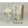 Pohár s porcelánovým nálevníkom 450 ml - zioła c
