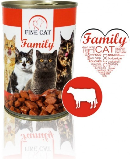 Fine Cat Family hovädzie 415 g