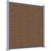 ROJA MODERN plotový panel WPC 180x180 cm HORIZONTÁLNY aj VERTIKÁLNY a koncovky - teak