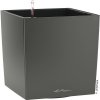 Samozavlažovací kvetináč Lechuza Cube 30 cm kompletný set antracit