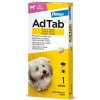 AdTab 112 mg žuvacie tablety proti blchám a kliešťom pre psy (> 2,5–5,5 kg) 1 tableta