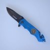 Nôž záchranársky KANDAR Fire Dept blue 21/9cm
