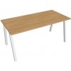 HOBIS Pracovný stôl UNI A, 160x75,5x80 cm, dub/biela