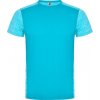 Roly detské športové tričko Zolder turquoise/heather turquoise
