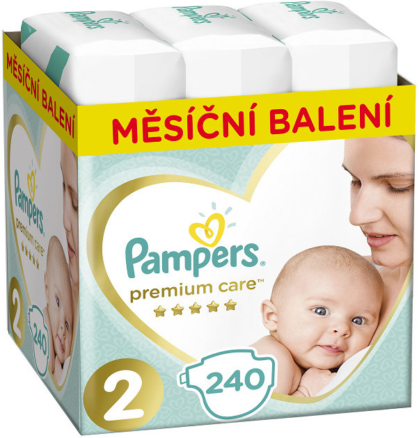 Pampers Premium Care 2 240 ks od 41,49 € - Heureka.sk