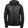 TeeJays bunda Crossover jacket TJ9626 zateplená pánská Black/Black Černo-černá
