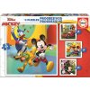 EDUCA Puzzle Mickey a přátelé 4v1 (12,16,20,25 dílků)