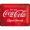 Plechová ceduľa Coca-Cola - Red Logo, 20 × 15 cm