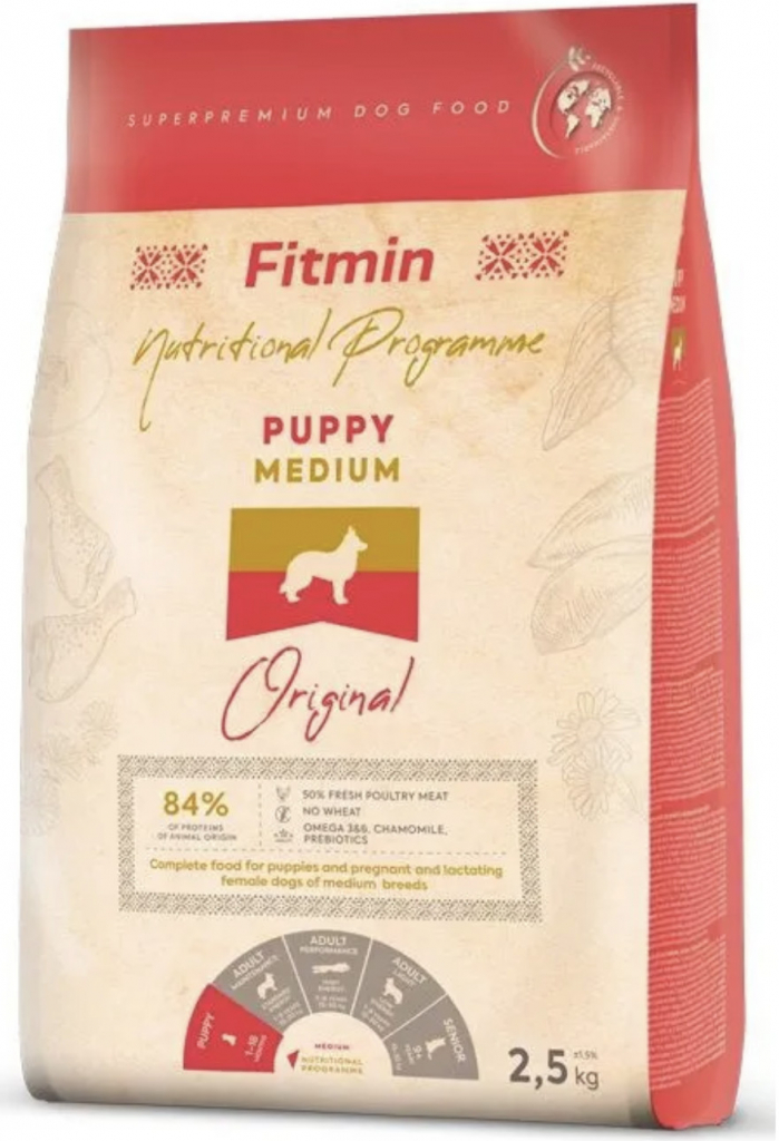 Fitmin dog medium puppy 12 kg