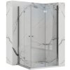 Rea Fold N2, sprchový kút so skladacími dverami 80 (dvere) x 80 (dvere) x 1900 cm, 6mm číre sklo, chrómový profil, KAB-00006